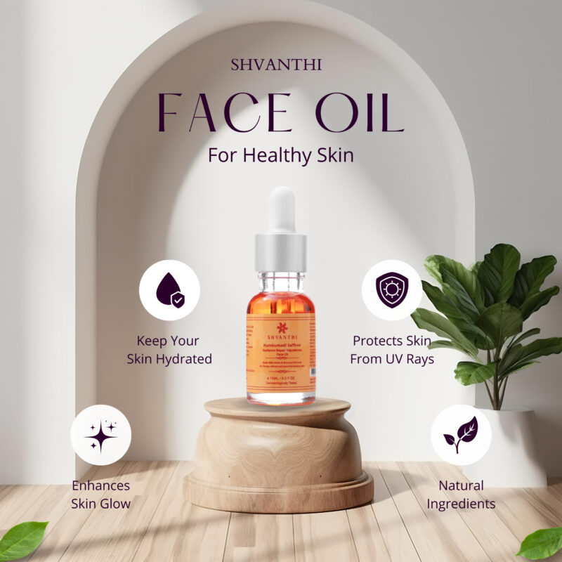 Kumkumadi Saffron Radiance Repair Rejuvenate Face Oil- 15ML - Image 4