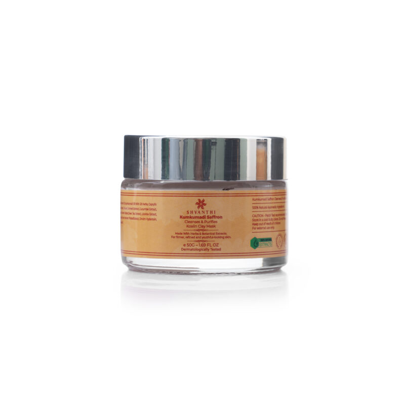 Kumkumadi Saffron Purifying Revitalizing Face Clay Mask- 50G - Image 5